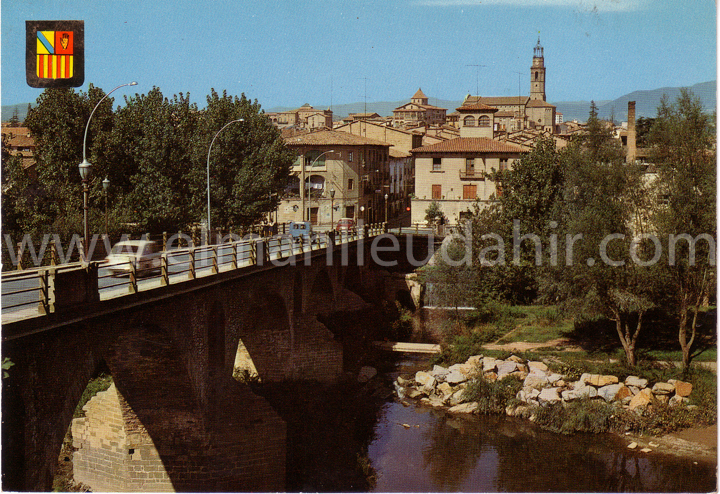 Manlleu. El Pont de can Moles. Escudo de Oro. Any 1969.