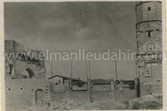 Manlleu. 15 de marÃ§ de 1942. fase de reconstruccio de l'esglesia parroquial.